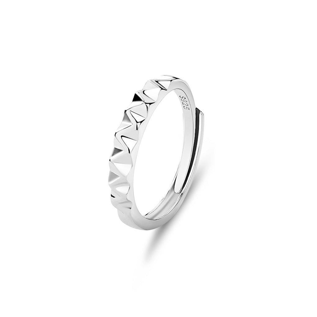 S925 Silver Adjustable Ring For Couples