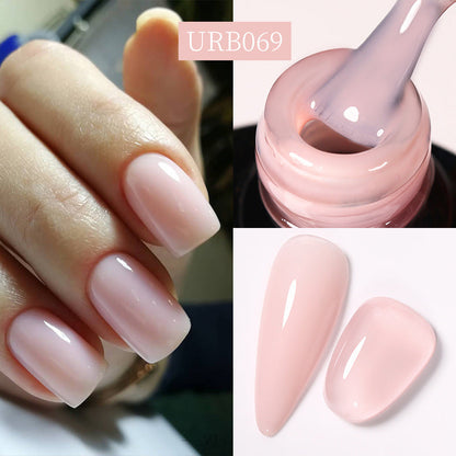 Reinforced Long-lasting No-file Base Coat With Shimmering Glitter Gel Polish
