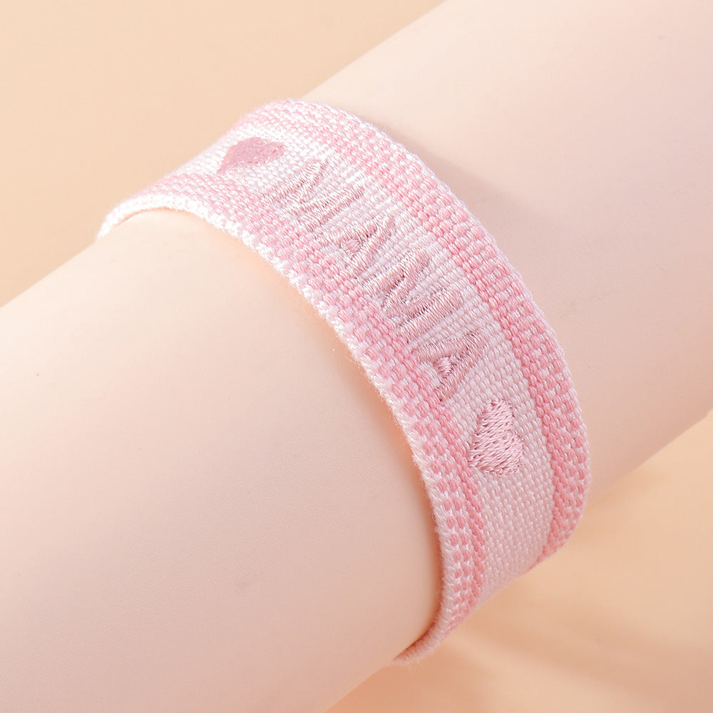 Mother's Day Woven Bracelet Commemorative Gift Strap