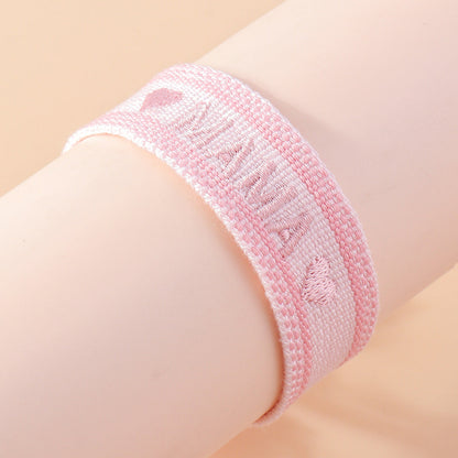Mother's Day Woven Bracelet Commemorative Gift Strap
