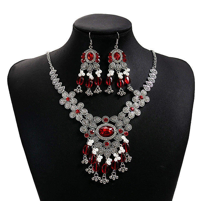 European And American Luxurious Exaggerating Jewelry Suit Retro