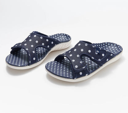 Ladies Flat Arch Velcro Outer Casual Beach Shoes