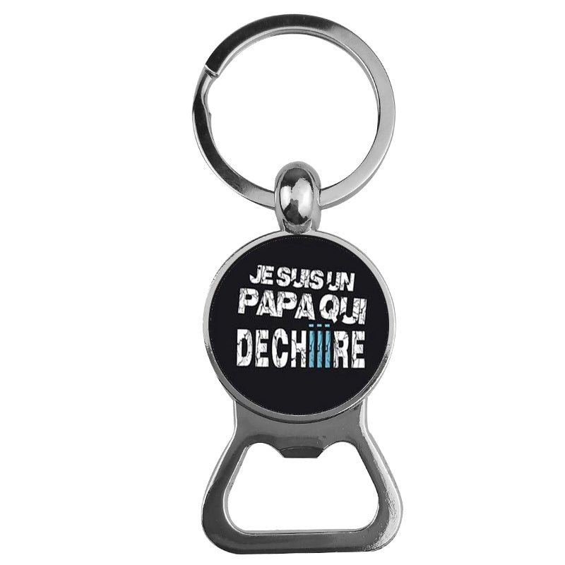 Ornaments Time Gemstone Bottle Opener Keychain