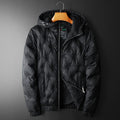 Embroidered Down Men's Plus Size Hooded Casual Down Jacket