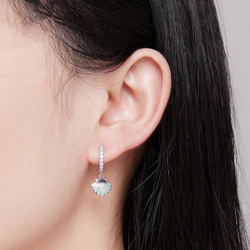 Shell Nano S925 Silver Earrings