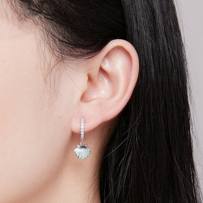 Shell Nano S925 Silver Earrings