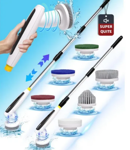 Electric Spin Scrubber with 7 Brush Heads