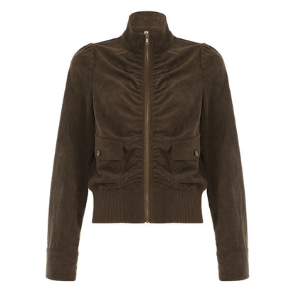 Autumn And Winter Corduroy Jacket Coat For Women