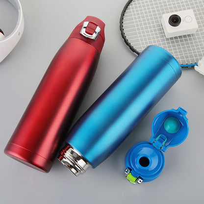 Vacuum Sports Water Bottle - Stainless Steel Insulated