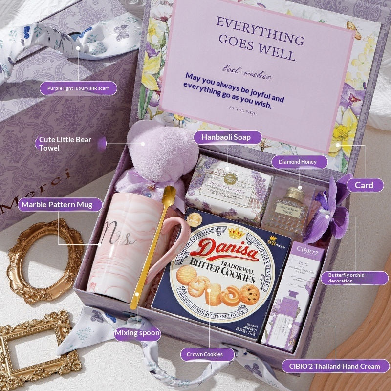 International Women's Day Gift Goddess Bridesmaid Wedding High-end Practical Birthday Gift Box Wedding Guest Gift
