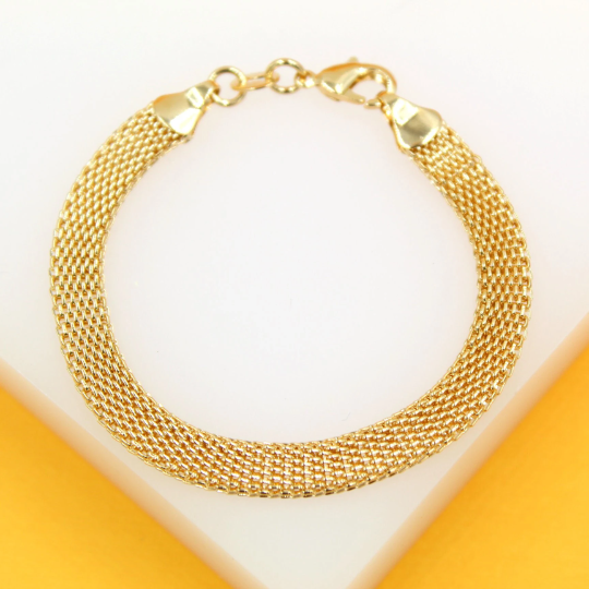 Designed Mesh Link Necklace (H111/I467)