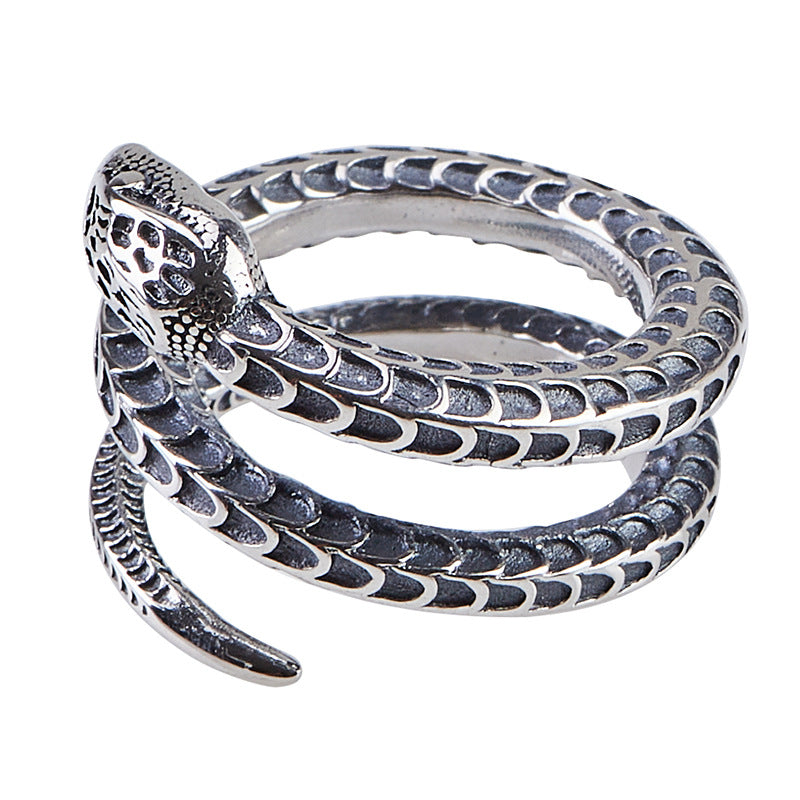 Ornament S925 Silver Snake Ring
