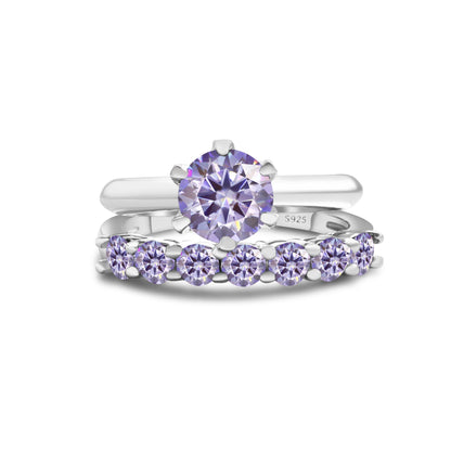 S925 Sterling Silver Moissanite Suit