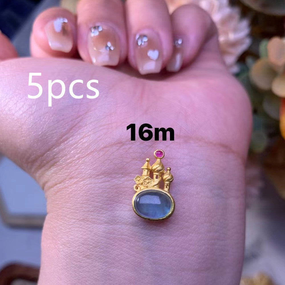 Inlaid S925 Silver Plated Gold Accessories