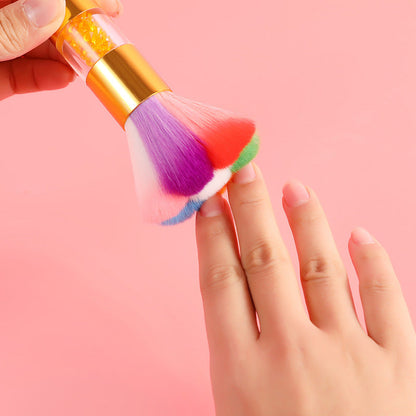 Golden Multifunctional Soft Makeup Brush for Nails