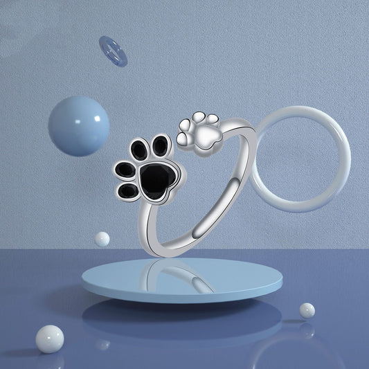 Women's Adjustable Creative Cute Kitten's Paw Ring