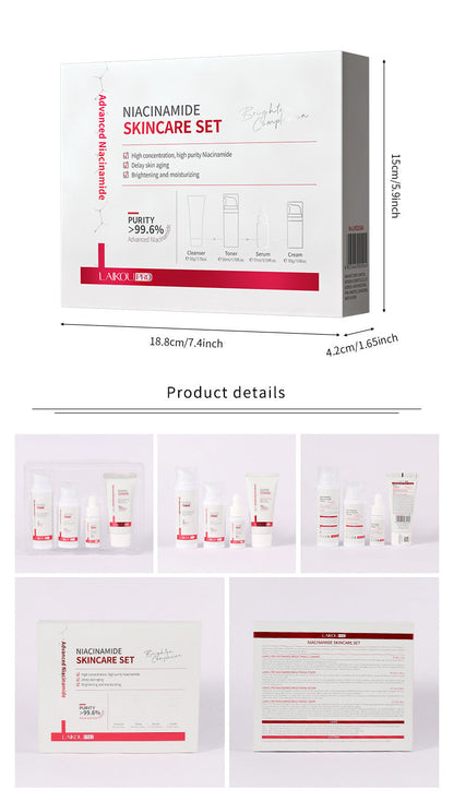 Nicotinamide 4-piece Set Moisturizing And Beautiful