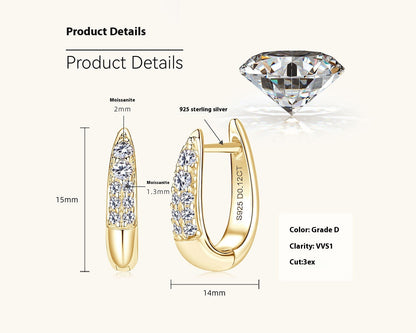 European And American Diamond Earrings For Women