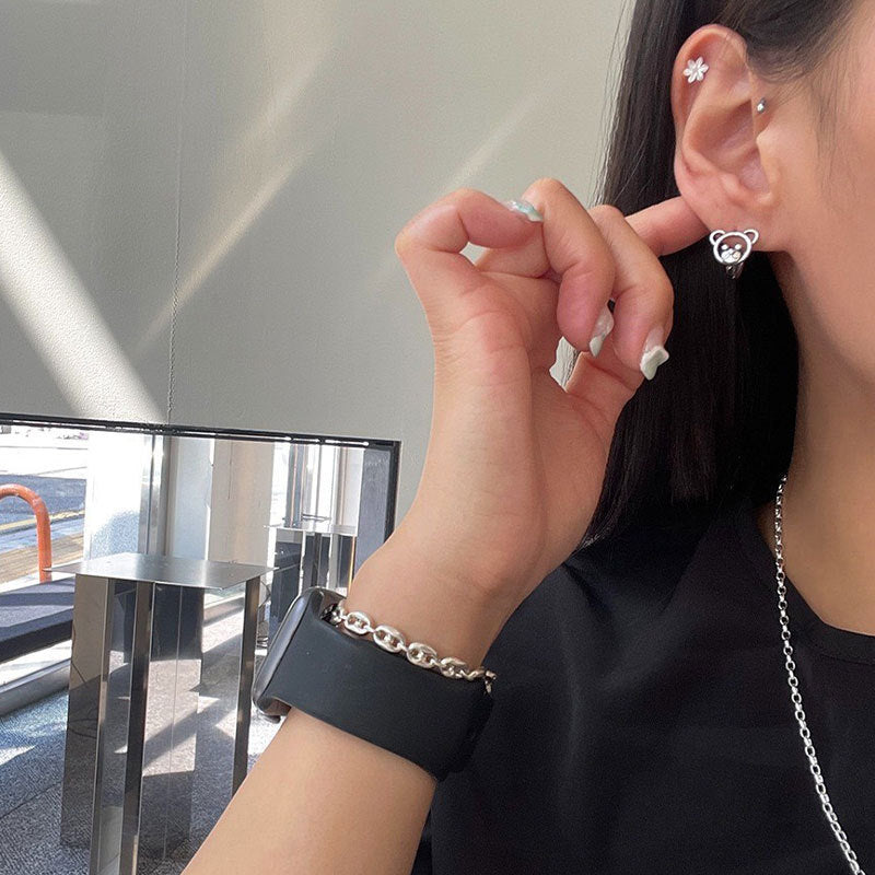 S925 Silver Hollow-out Earrings