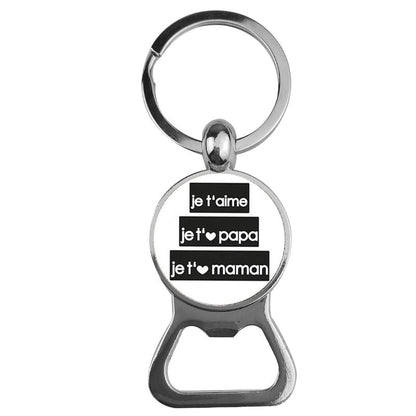 Ornaments Time Gemstone Bottle Opener Keychain