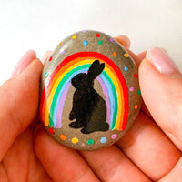 Penguin Glass Easter Bunny Decor for Mother's Day Gift