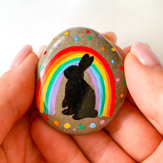 Penguin Glass Easter Bunny Decor for Mother's Day Gift