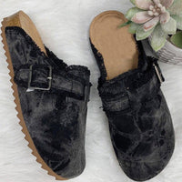 New Leopard Print Baotou Half-support Slip-on Shoes Peas Shoes