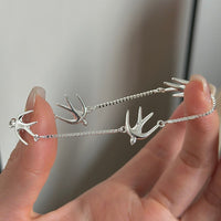 S925 Sterling Silver Swallow Bracelet