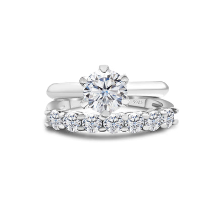 S925 Sterling Silver Moissanite Suit