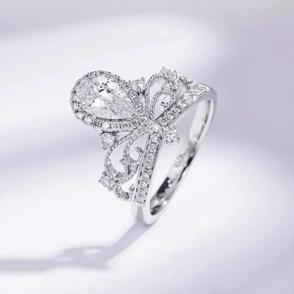 S925 Sterling Silver Moissanite Ring