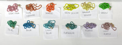 1mm Colorful Enamel Box Chains (G203-204)