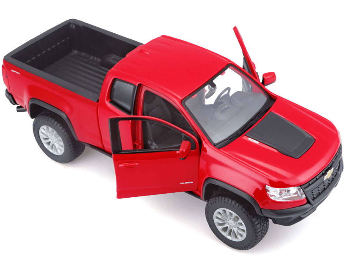 2017 Chevrolet Colorado ZR2 Pickup Truck Red 1/27 Diecast Model Car by Maisto