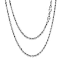 TK2434 - High polished (no plating) Stainless Steel Chain with No Stone