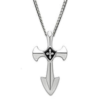 TK462 - High polished (no plating) Stainless Steel Chain Pendant with No Stone